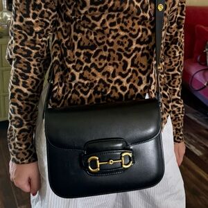 Tiffany & Fred Paris Black Leather Crossbody Bag